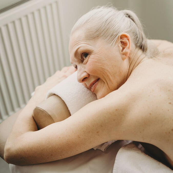 Senior massage in Idaho at Coeur d'Alene Massage